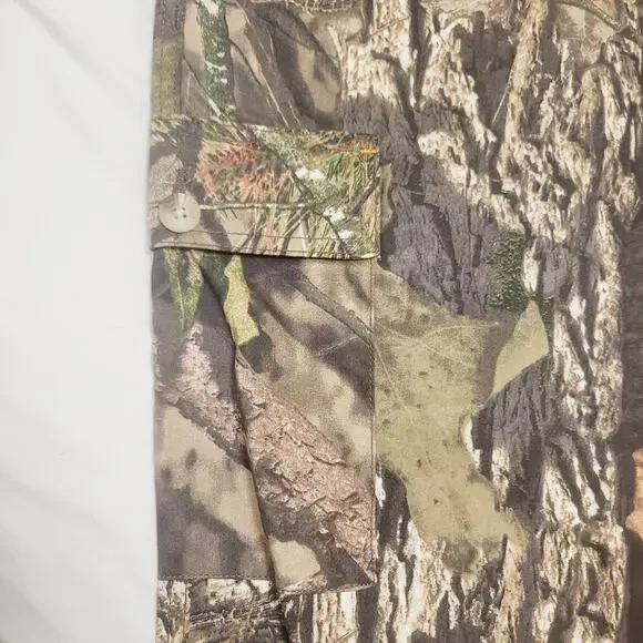 Field & Stream Camo Pants Mens XL Mossy Oak Cargo Twill Utility Camping Hunting - Picture 3 of 13